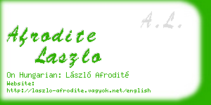afrodite laszlo business card